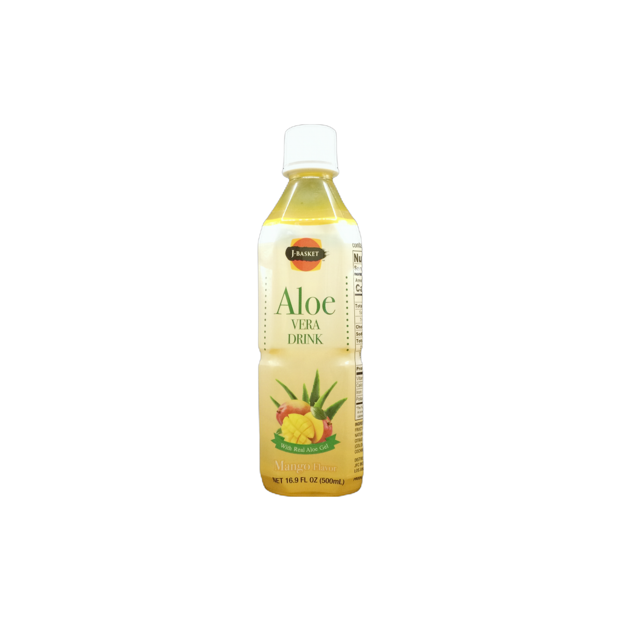 J-Basket Aloe Vera Drink Mango Flavor 16.9 oz twist cap Korean import |  North Market Pop Shop