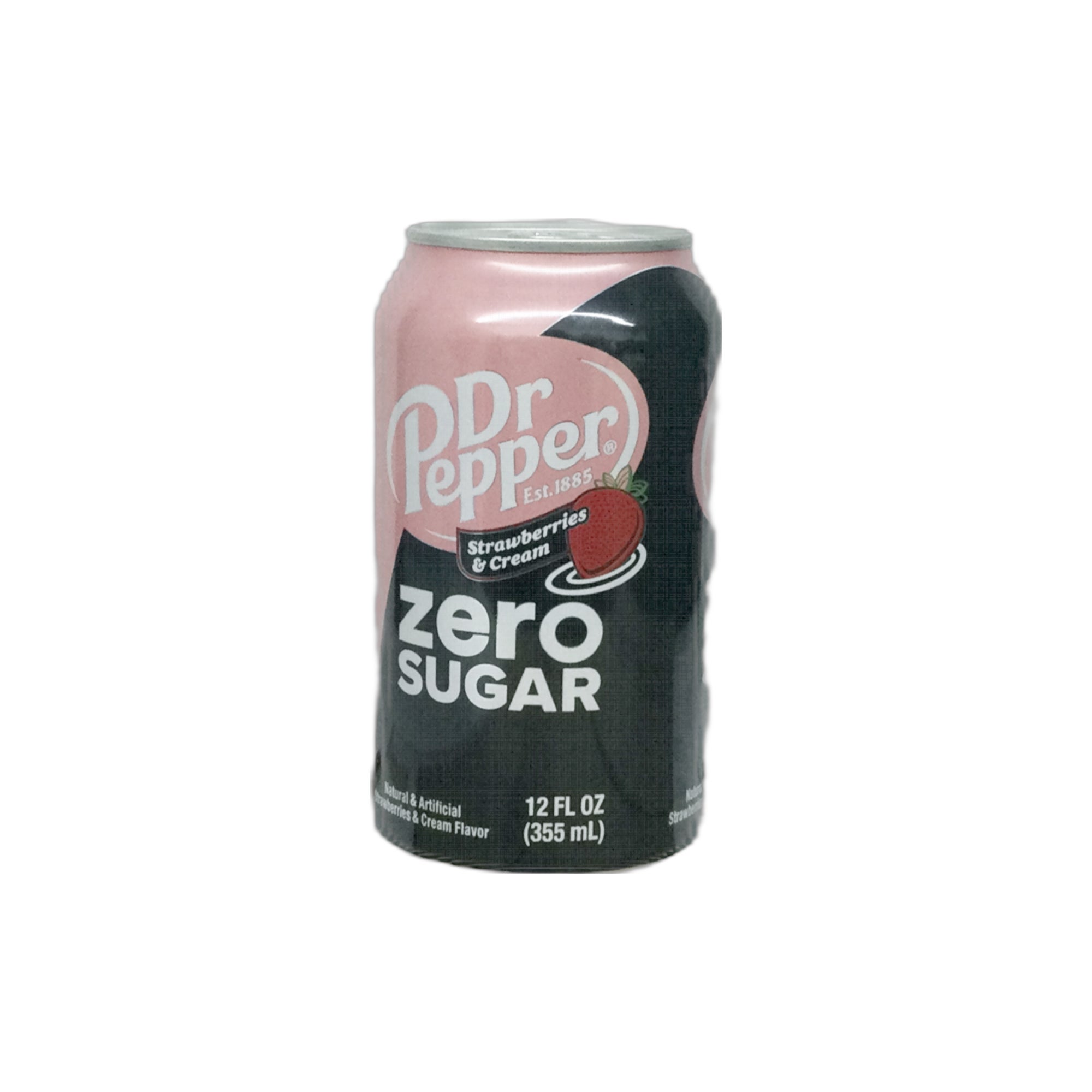 Dr. Pepper Zero Strawberries and Cream 12 oz can | North Market Pop Shop