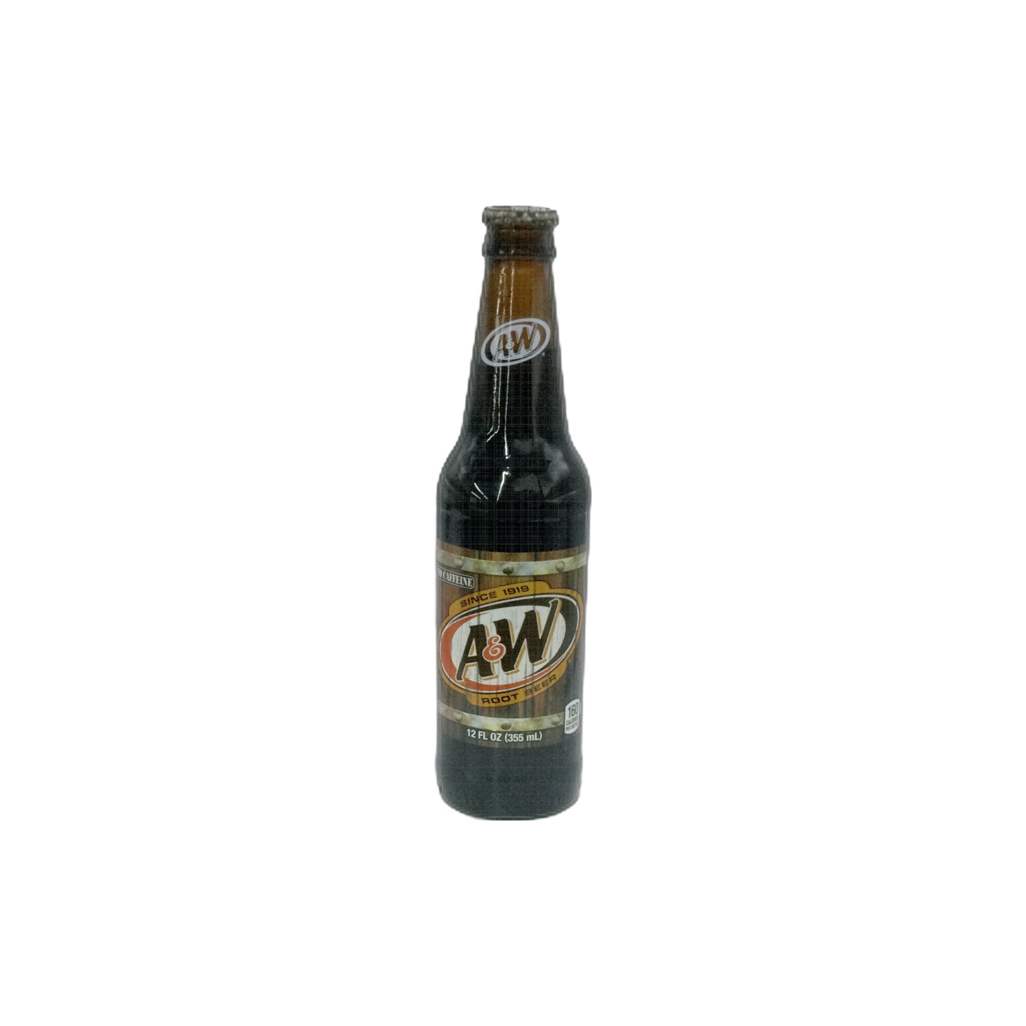 A&W Root Beer Glass Bottle 12oz Soda