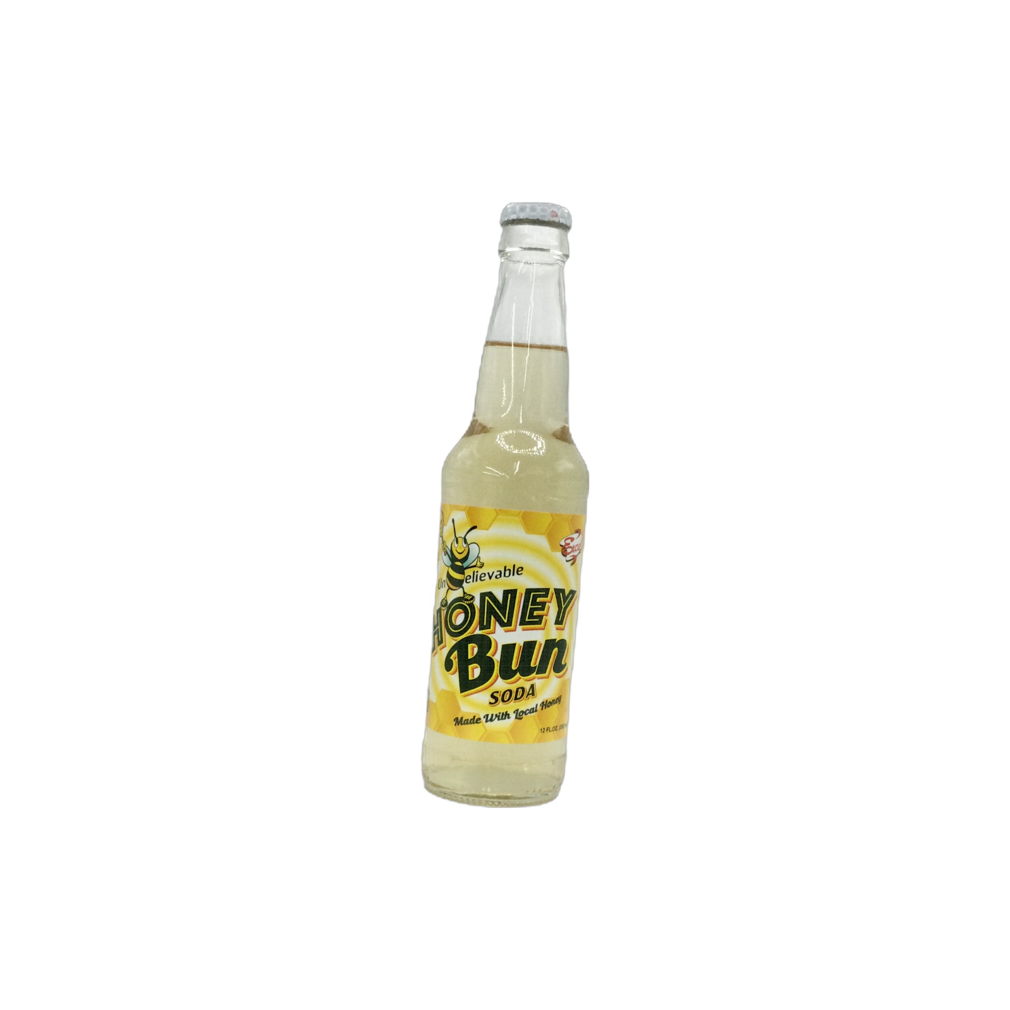 Unbelievable Honey Bun Soda 12 oz Glass Bottle from Excel